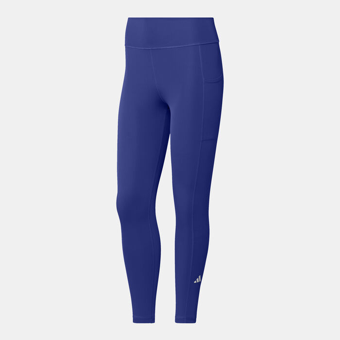 adidas Women's Optime 7/8 Training Leggings Blue adidas Women's Optime 7/8 Training Leggings Blue image number 0