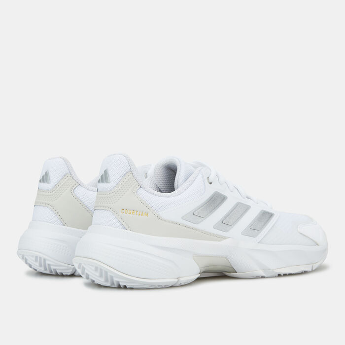 adidas Women's CourtJam Control 3 Tennis Shoes White adidas Women's CourtJam Control 3 Tennis Shoes White image number 2