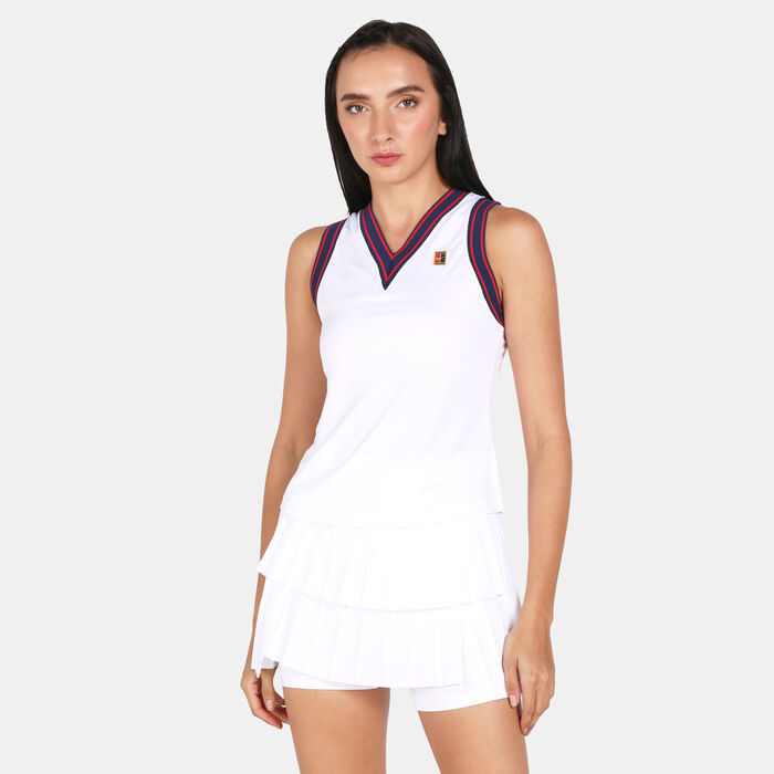 Nike Women's Court Slam Tennis Tank Top White image number 0