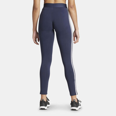 adidas Women's 3 Stripes Leggings Blue adidas Women's 3 Stripes Leggings Blue