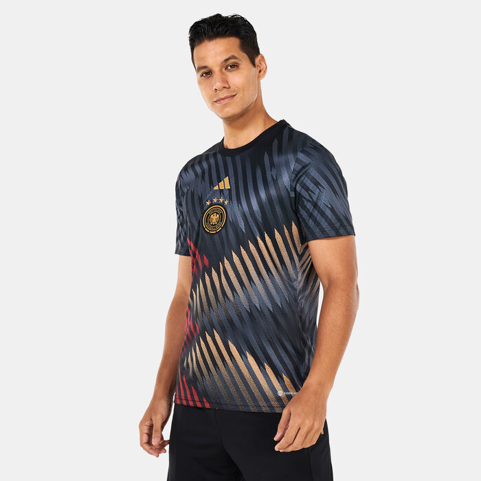 adidas Men's Germany Pre-Match Jersey Black adidas Men's Germany Pre-Match Jersey Black image number 0