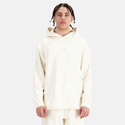 New Balance Men's Athletics Linear Fleece Hoodie Beige New Balance Men's Athletics Linear Fleece Hoodie Beige