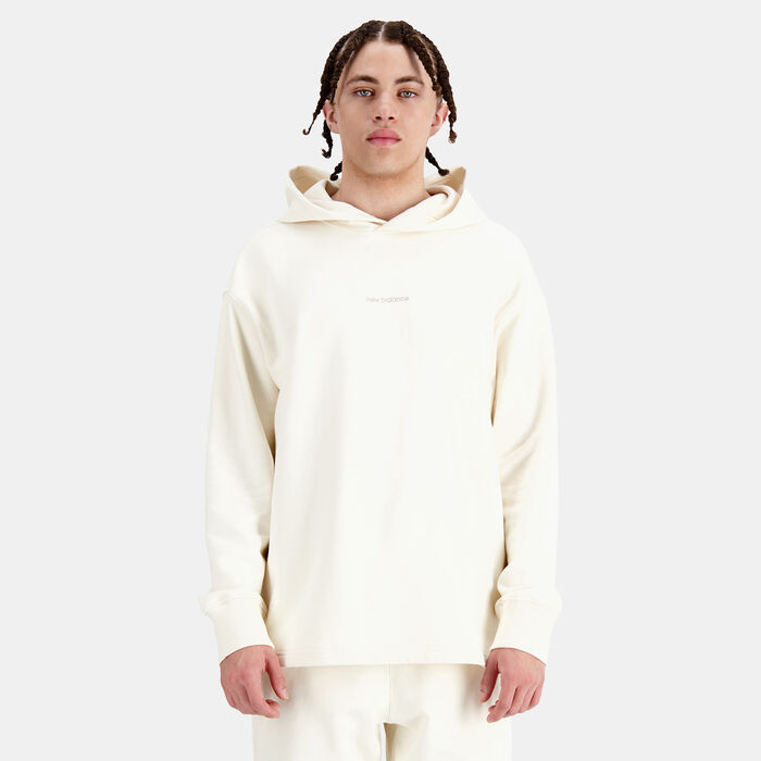 New Balance Men's Athletics Linear Fleece Hoodie Beige New Balance Men's Athletics Linear Fleece Hoodie Beige image number 0