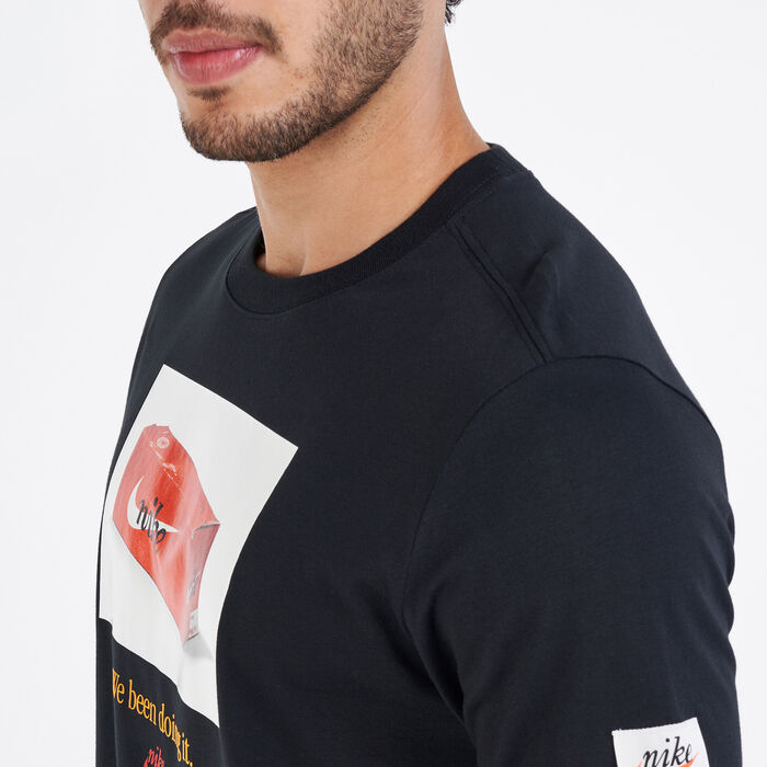 Nike Men's Sportswear Swoosh 50 Photo T-Shirt Black Nike Men's Sportswear Swoosh 50 Photo T-Shirt Black image number 3