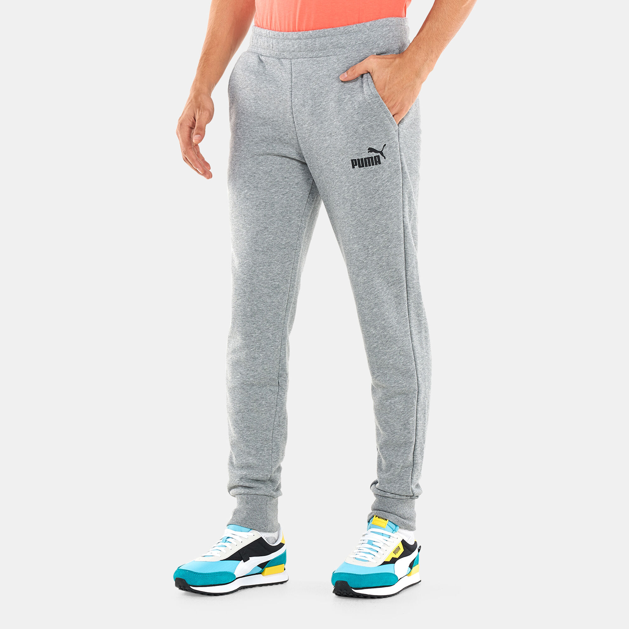 Men s ESS Slim Joggers Grey PUMA in Qatar SSS