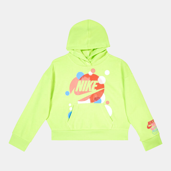 Nike Kids' French Terry Pullover Hoodie Green Nike Kids' French Terry Pullover Hoodie Green image number 0