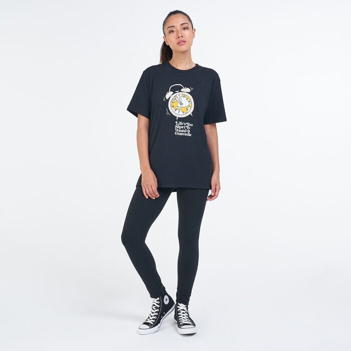 Converse Renew T-Shirt Black Converse Renew T-Shirt Black image number 5