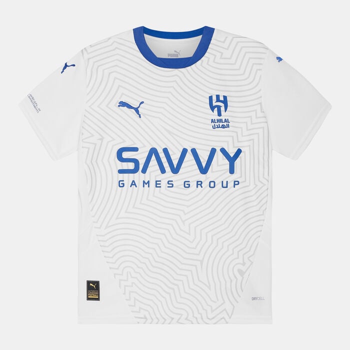 PUMA Kids' Al Hilal 24/25 Away Replica Football Jersey White PUMA Kids' Al Hilal 24/25 Away Replica Football Jersey White image number 0