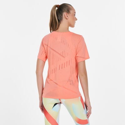 Reebok Women's Burnout T-Shirt Orange Reebok Women's Burnout T-Shirt Orange