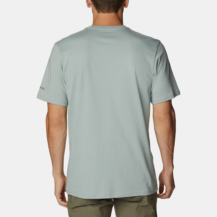 Columbia Men's Path Lake Graphic T-Shirt Green Columbia Men's Path Lake Graphic T-Shirt Green image number 1