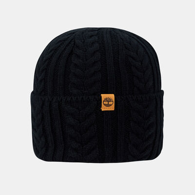 Timberland Women's Prescott Park Cabled Beanie Black