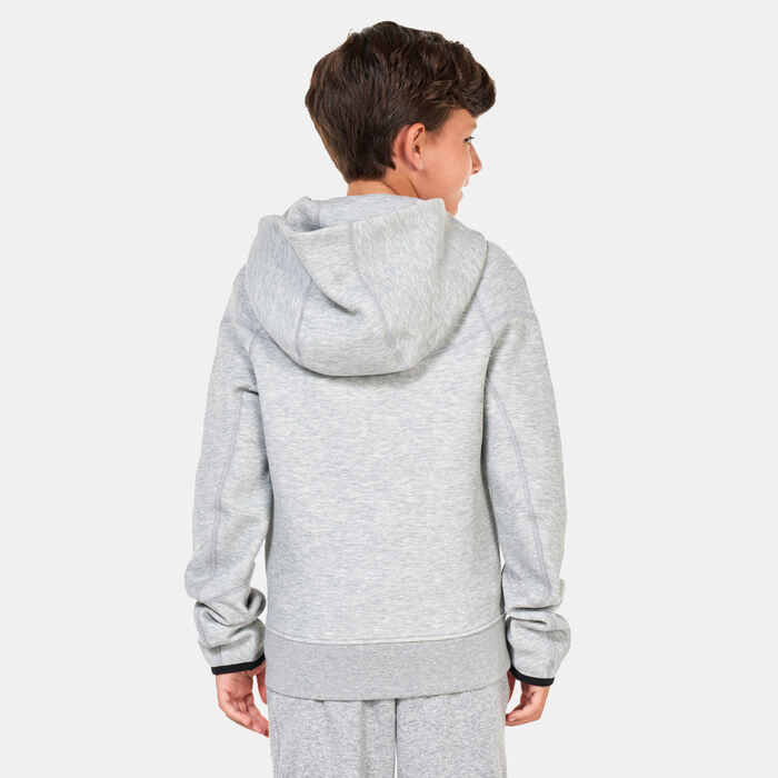 Nike Kids' Sportswear Tech Fleece Full-Zip Hoodie (Older Kids) Grey image number 1