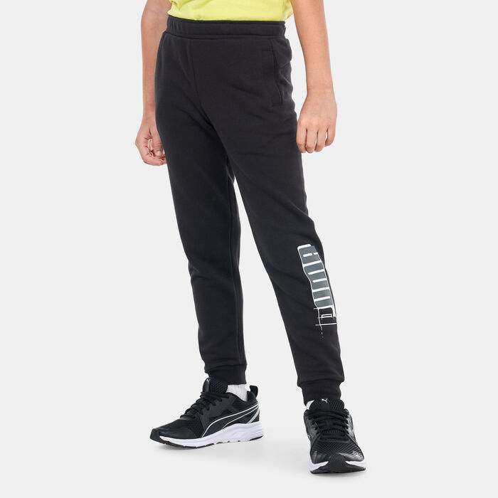 PUMA Kids' Essentials+ Logo Lab Sweatpants Black PUMA Kids' Essentials+ Logo Lab Sweatpants Black image number 0