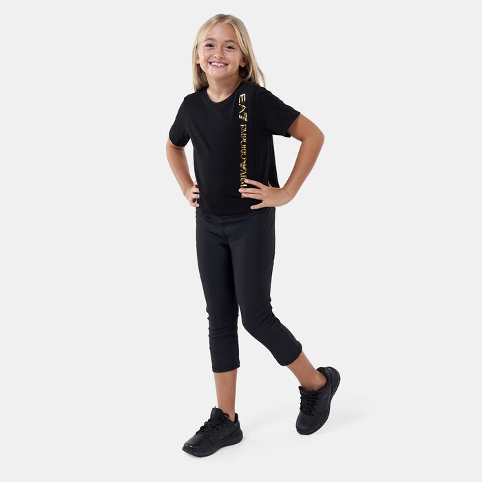 EA7 Emporio Armani Kids' Training T-Shirt Black EA7 Emporio Armani Kids' Training T-Shirt Black image number 2