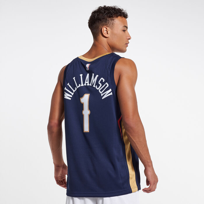 Nike Men's NBA New Orleans Pelicans Zion Williamson Icon Edition Swingman Jersey - 2020 Blue Nike Men's NBA New Orleans Pelicans Zion Williamson Icon Edition Swingman Jersey - 2020 Blue image number 1