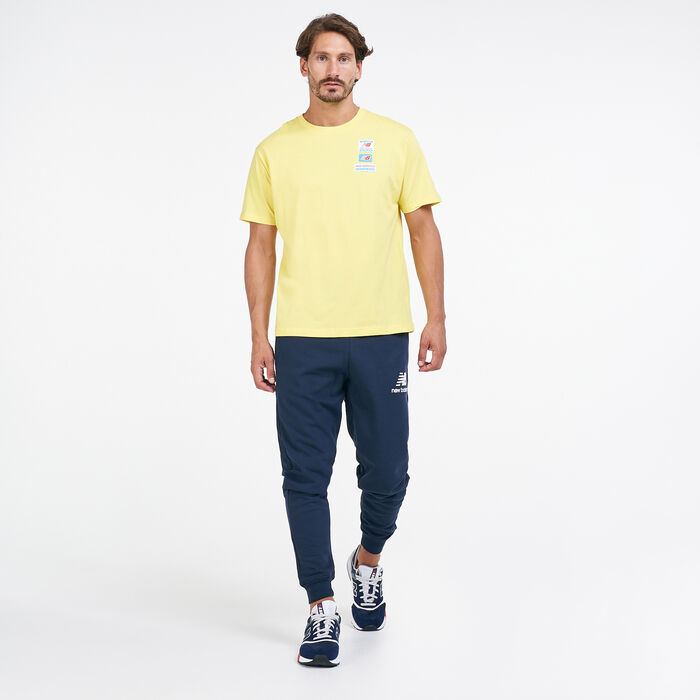 New Balance Men's Essentials Tag T-Shirt yellow New Balance Men's Essentials Tag T-Shirt yellow image number 2