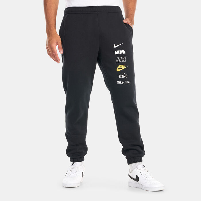 Nike Men's Club Fleece Joggers Black Nike Men's Club Fleece Joggers Black image number 0