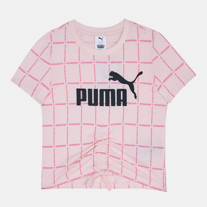 PUMA Kids' x Spongebob Printed T-Shirt (Older Kids) Pink PUMA Kids' x Spongebob Printed T-Shirt (Older Kids) Pink image number 0