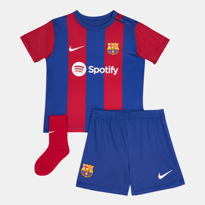 Nike Kids' F.C. Barcelona Stadium Home Kit - 2023/24 (Baby and Toddler) Blue