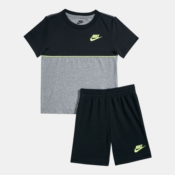 Nike Kids' See Me Shorts Set (Baby & Toddler) Black Nike Kids' See Me Shorts Set (Baby & Toddler) Black image number 0