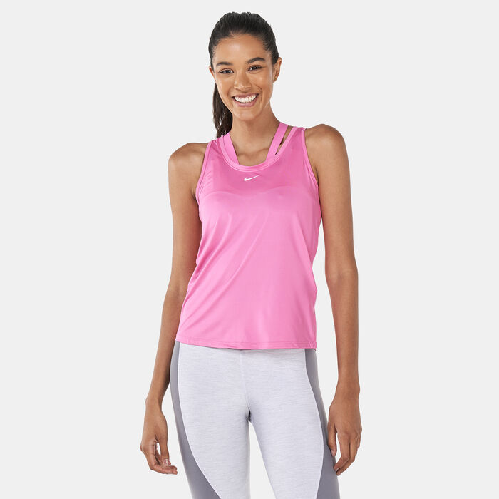 Nike Women's Dri-FIT One Training Tank Top Pink Nike Women's Dri-FIT One Training Tank Top Pink image number 0