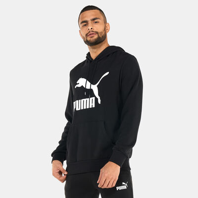 PUMA Men's Classics Logo Hoodie Black PUMA Men's Classics Logo Hoodie Black