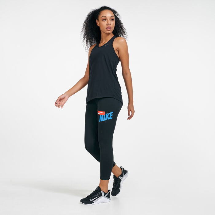 Nike Women's Elastika Dri-FIT Tank Top Black Nike Women's Elastika Dri-FIT Tank Top Black image number 2