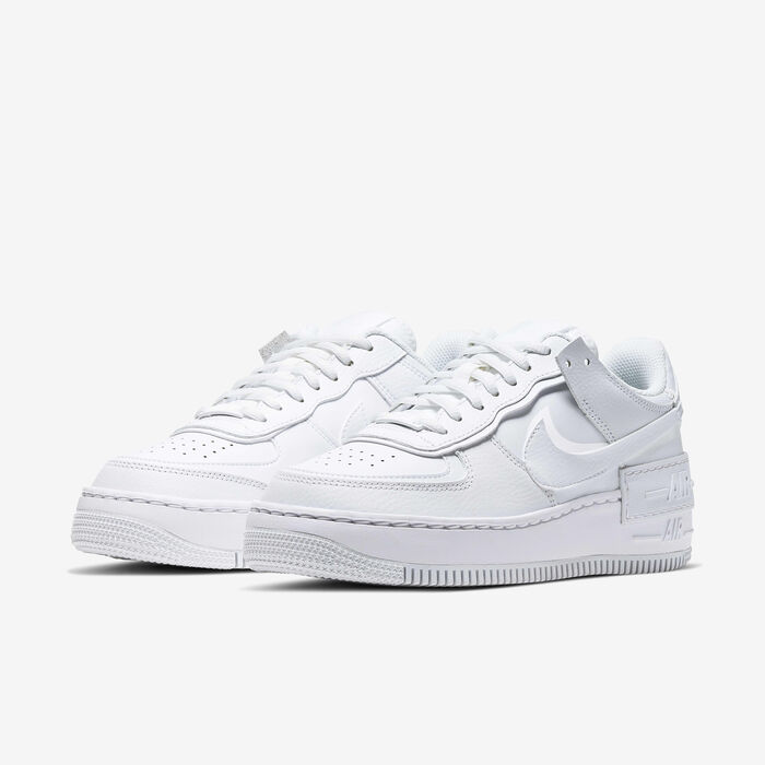 Nike Women's Air Force 1 Shadow Shoes White Nike Women's Air Force 1 Shadow Shoes White image number 10