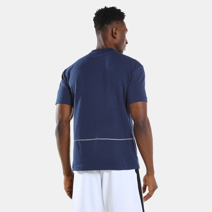EA7 Emporio Armani Men's Train Logo Series Special Logo T-Shirt Blue EA7 Emporio Armani Men's Train Logo Series Special Logo T-Shirt Blue image number 1