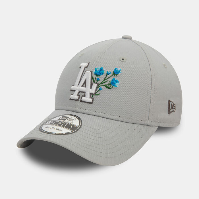 New Era Men's MLB Los Angeles Dodgers Flower Icon 9FORTY Cap Grey New Era Men's MLB Los Angeles Dodgers Flower Icon 9FORTY Cap Grey image number 2
