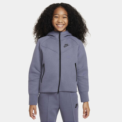 Nike Kids' Sportswear Tech Fleece Full-Zip Hoodie Blue