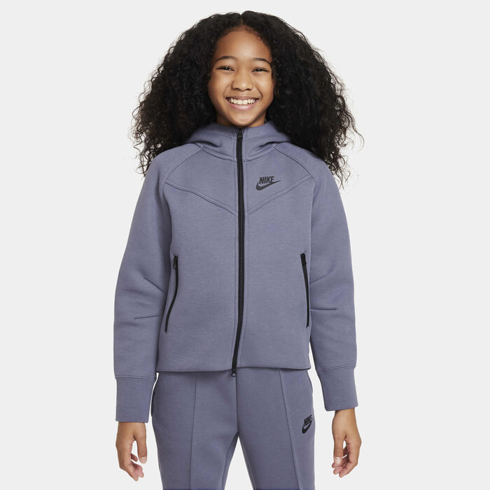 Nike Kids' Sportswear Tech Fleece Full-Zip Hoodie Blue image number 0