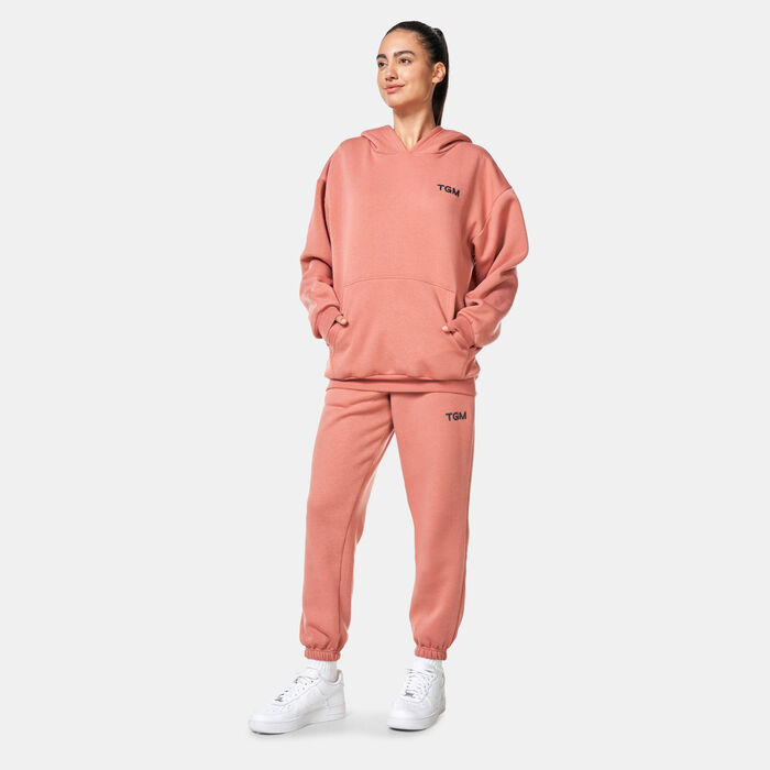 The Giving Movement Lounge Logo Print Hoodie Pink The Giving Movement Lounge Logo Print Hoodie Pink image number 2