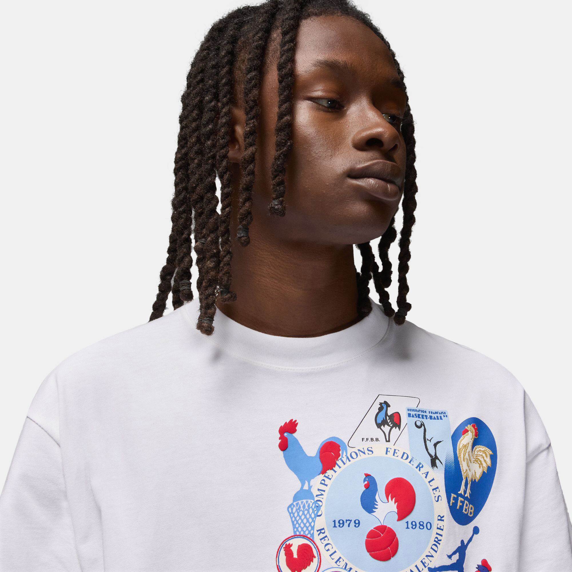 Men s Sport x Federation Francaise de Basketball Graphic T Shirt White Jordan in Qatar SSS