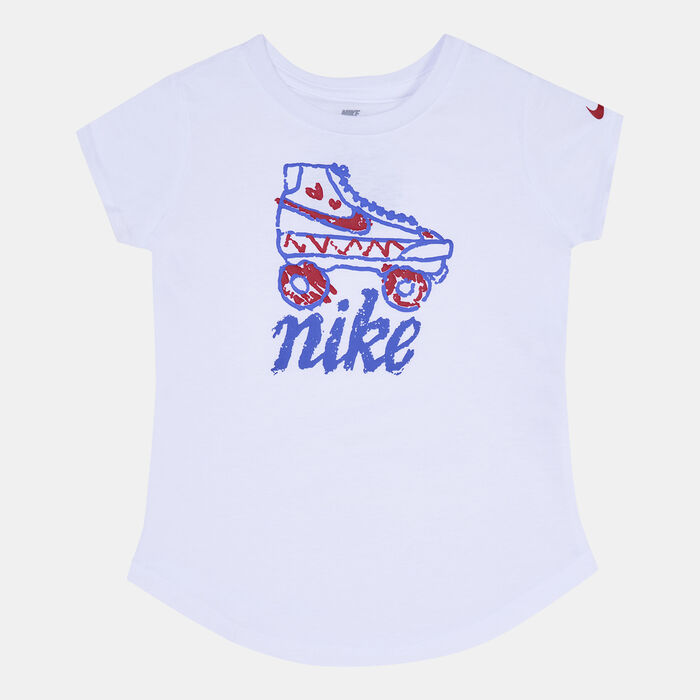 Nike Kids' Icon Clash Roller Skate T-Shirt (Baby and Toddler) White Nike Kids' Icon Clash Roller Skate T-Shirt (Baby and Toddler) White image number 0