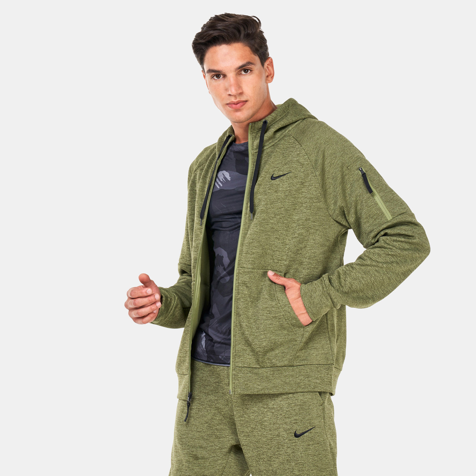 Nike therma hoodie green outlet