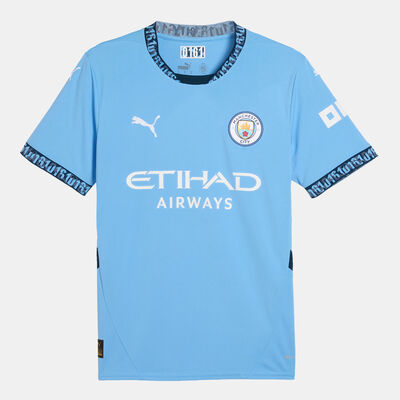 PUMA Men's Manchester City 24/25 Home Replica Football Jersey Blue