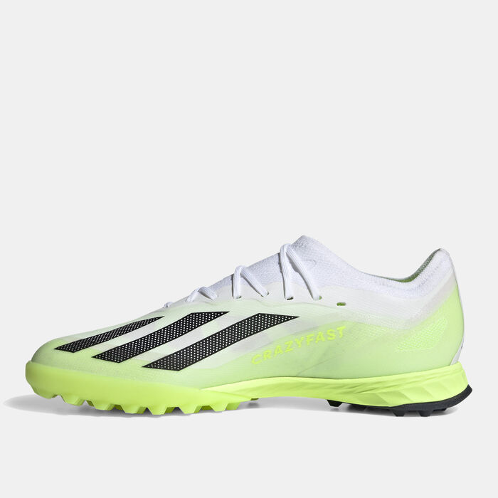 adidas Men's X Crazyfast.1 Turf Ground Football Shoe Green adidas Men's X Crazyfast.1 Turf Ground Football Shoe Green image number 3