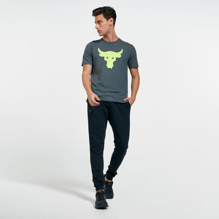 Under Armour Men's Project Rock Brahma Bull T-Shirt Grey Under Armour Men's Project Rock Brahma Bull T-Shirt Grey image number 2
