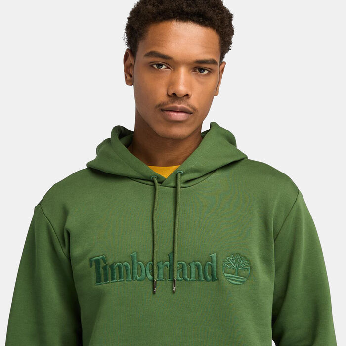 Timberland Men's Embroidery Tonal Hoodie Green Timberland Men's Embroidery Tonal Hoodie Green image number 3