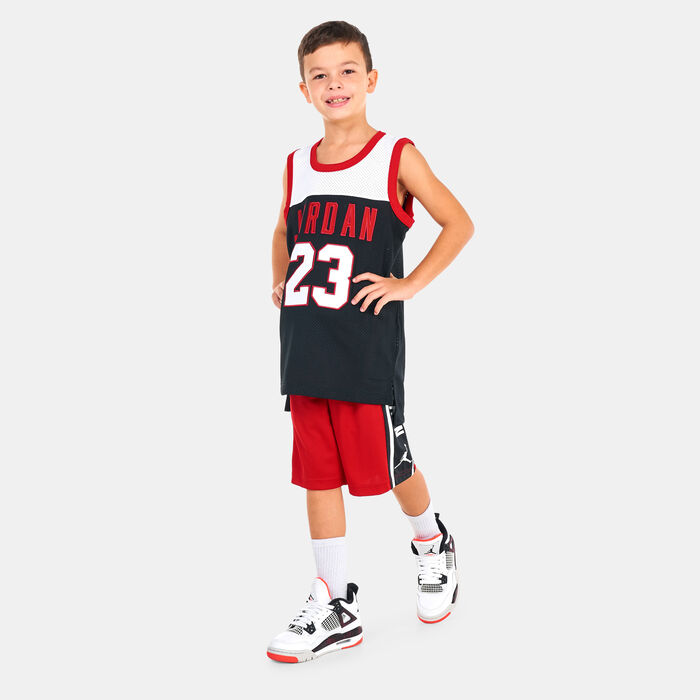Jordan Kids' Colorblock 23 Jersey (Older Kids) Black Jordan Kids' Colorblock 23 Jersey (Older Kids) Black image number 2