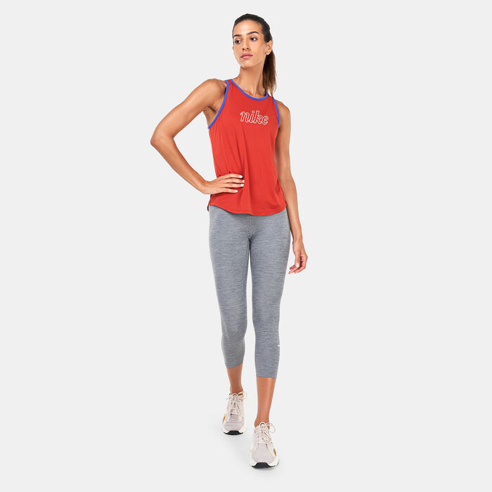 Nike Women's One Dri-FIT Tank Top Orange Nike Women's One Dri-FIT Tank Top Orange image number 2