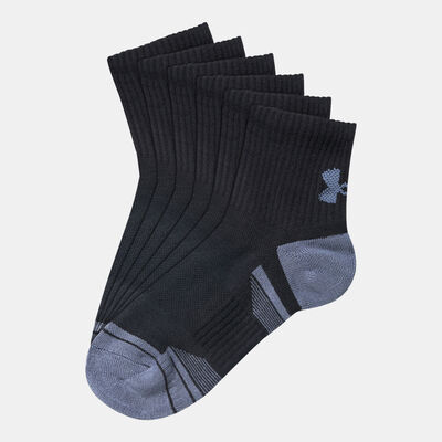 Under Armour Performance Quarter Socks (3 Pairs) Black Under Armour Performance Quarter Socks (3 Pairs) Black