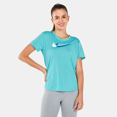 Nike Women's Dri-FIT Swoosh Run T-Shirt Green