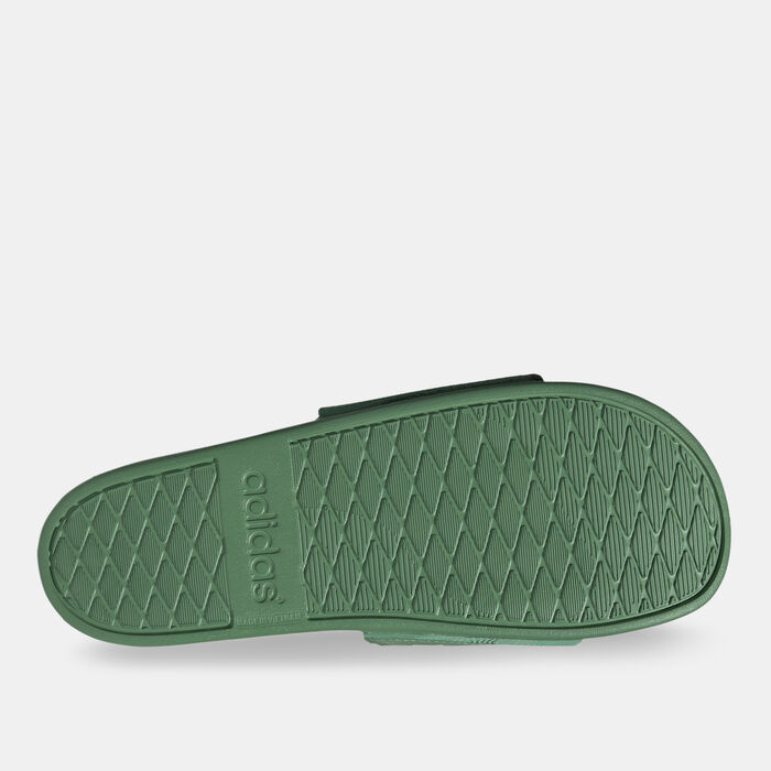 adidas Adilette Comfort Slides Green adidas Adilette Comfort Slides Green image number 3