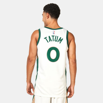 Nike Men's NBA Boston Celtics Jayson Tatum City Edition Dri-FIT Swingman Basketball Jersey - 2023/24 Ivory Nike Men's NBA Boston Celtics Jayson Tatum City Edition Dri-FIT Swingman Basketball Jersey - 2023/24 Ivory