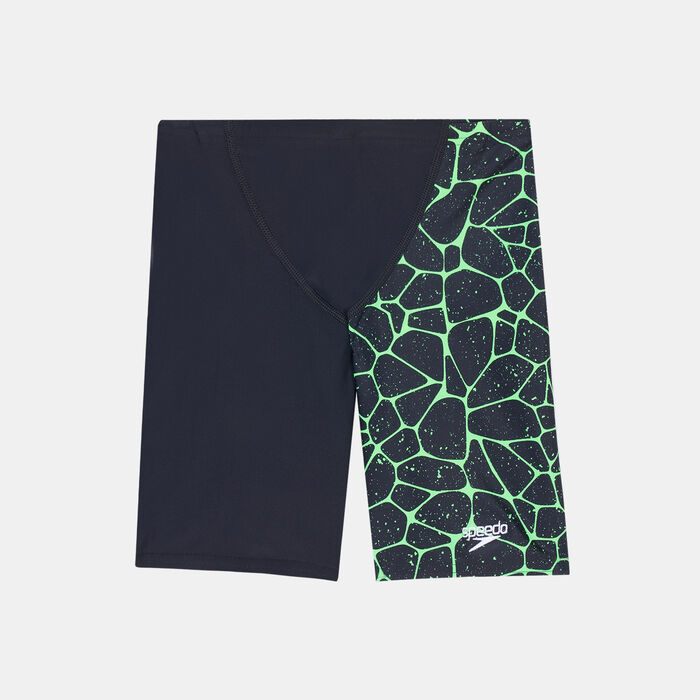 Speedo Kids' Digital Allover V Cut Swimming Jammers Black image number 0