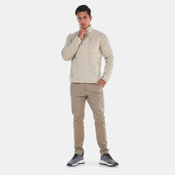 Timberland Men's Mix Media Sherpa Fleece Jacket Beige image number 2
