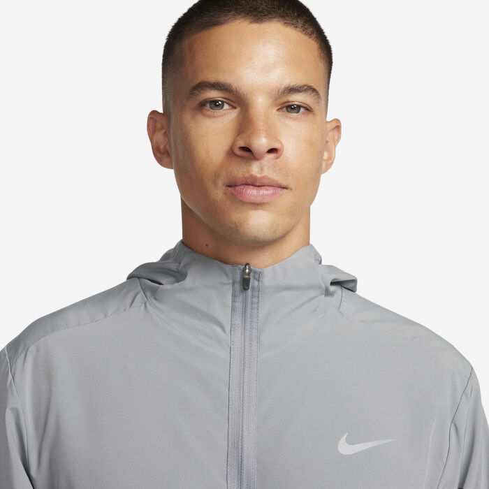 Nike Men's Form Dri-FIT Hooded Jacket Grey image number 2