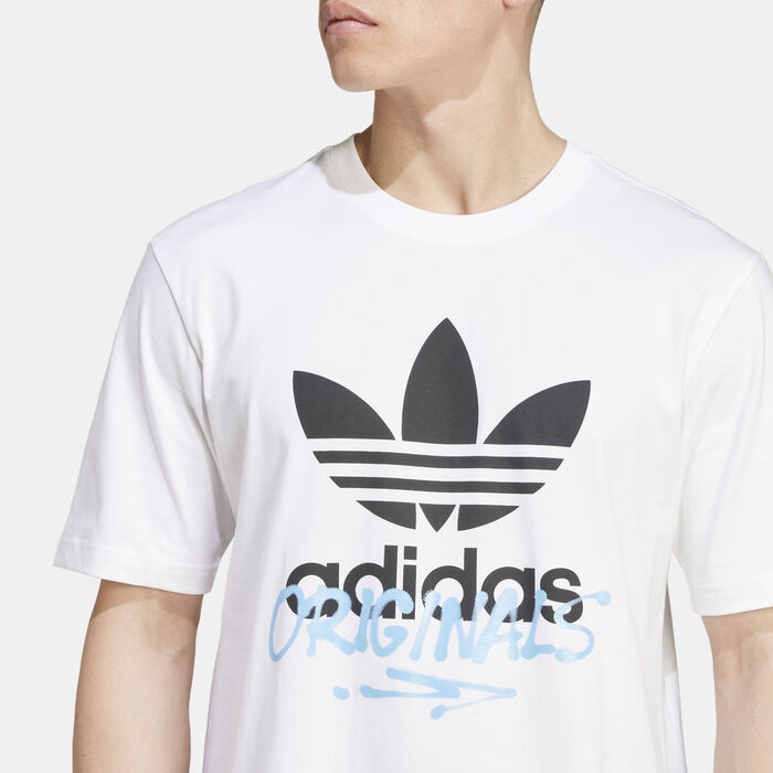 adidas Originals Men's Training Supply Street 1 T-Shirt White image number 4